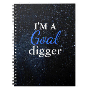 Ich bin ein Goal Digger Spiral Notebook Notizblock