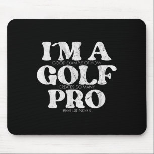 Ich bin ein Golf Pro Golf Funny Zitat Mens Golfspi Mousepad