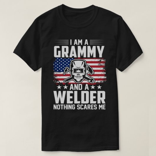 Ich bin ein GRAMMY und ein weißerer Nichts kümmert T-Shirt (Design vorne)