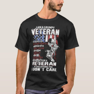 Ich bin ein grausamer Veteran, stolz ein Veteran z T-Shirt