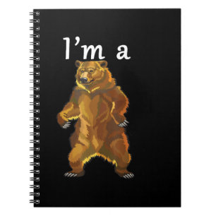 Ich bin ein Grizzlybär und Braunbären Notizblock