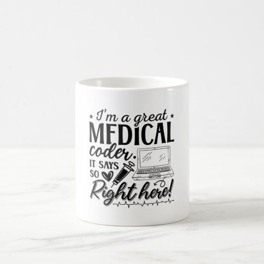 Ich bin ein großartiger ICD-Programmierer für Ärzt Kaffeetasse (Mittel)