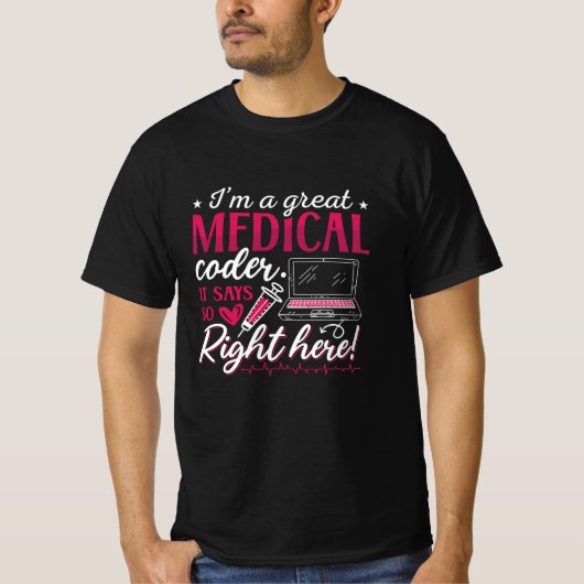 Ich bin ein großartiger ICD-Programmierer für Ärzt T-Shirt (Vorderseite)