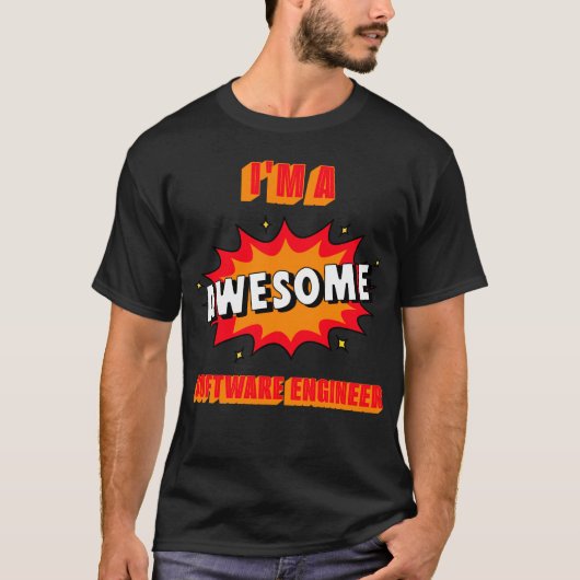 Ich bin ein großartiger Software-Ingenieur T-Shirt (Vorderseite)