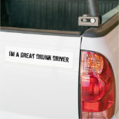 Ich bin ein großer betrunkener Fahrer Autoaufkleber (Auf Lkw)
