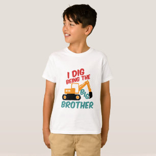 Ich bin ein großer Bruder Grabbahn Cartoon T-Shirt