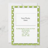 Ich bin ein großer Bruder (junge Zwillinge) Ankünd Ankündigung (Rückseite)