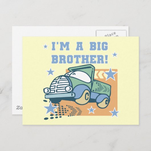 Ich bin ein großer Bruder - Lkw-Hemden und Geschen Postkarte (Vorne/Hinten)