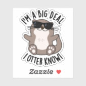 Ich bin ein großer Deal, den ich gerne kenne Aufkleber (Blatt)