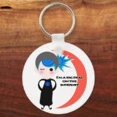 Ich bin ein großer Deal im Internet - Blue Spectru Schlüsselanhänger (Vorderseite)