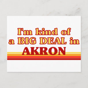 Ich bin ein großer Deal in Akron Postkarte