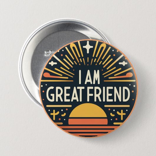 Ich bin ein großer Freund-Button Button (Vorne & Hinten)