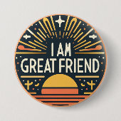 Ich bin ein großer Freund-Button Button (Vorderseite)