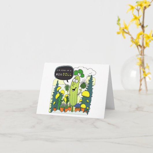 Ich bin ein großer Teufel - ein Bio Gartendesign Karte (Gelbe Blume)