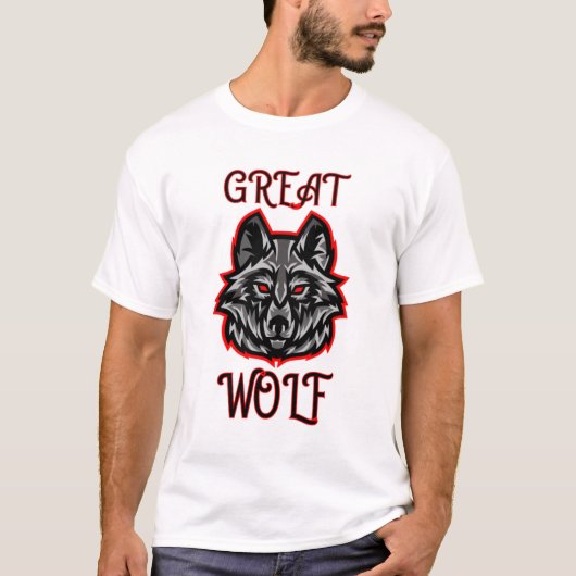 Ich bin ein großer Wolf T-Shirt (Vorderseite)
