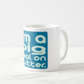 Ich bin ein großes Abkommen auf Twitter Kaffeetasse (VorderseiteRechts)