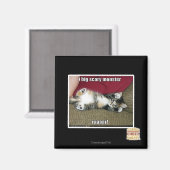 Ich bin ein großes beängstigendes Monster Magnet (Vorderseite/Rückseite)