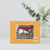 Ich bin ein großes beängstigendes Monster Postkarte (Stehend Vorderseite)