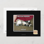 Ich bin ein großes beängstigendes Monster Postkarte (Vorne/Hinten)