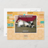 Ich bin ein großes beängstigendes Monster Postkarte (Vorne/Hinten)