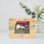 Ich bin ein großes beängstigendes Monster Postkarte (Stehend Vorderseite)