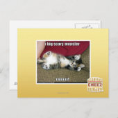 Ich bin ein großes beängstigendes Monster Postkarte (Vorne/Hinten)