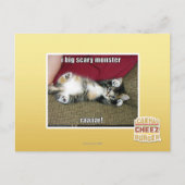 Ich bin ein großes beängstigendes Monster Postkarte (Vorderseite)