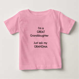 Ich bin ein großes - Enkelin   fragen gerade mein… Baby T-shirt