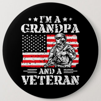 Ich bin ein Großvater und ein altgedienter amerika Button
