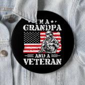 Ich bin ein Großvater und ein altgedienter amerika Button (Beispiel)