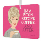 Ich bin ein Grouch ohne Kaffee! Autolufterfrischer (Links)