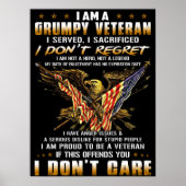 Ich bin ein Grumpy Veteran Poster (Vorne)