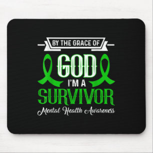 Ich bin ein Grün der psychischen Gesundheit Mousepad