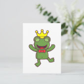 Ich bin ein Grüner Frosch Postkarte (Stehend Vorderseite)