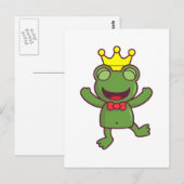 Ich bin ein Grüner Frosch Postkarte (Vorne/Hinten)
