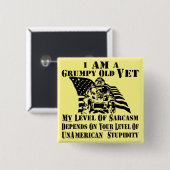 Ich bin ein gruseliger alter Tierarzt, von dem mei Button (Vorne & Hinten)