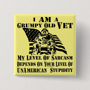 Ich bin ein gruseliger alter Tierarzt, von dem mei Button