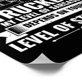 Ich bin ein gruseliger LKW-Fahrer Poster (Ecke)