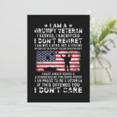 Ich bin ein gruseliger Veteran, dem ich gedient ha Save The Date (Stehend Vorderseite)