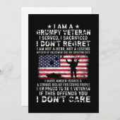 Ich bin ein gruseliger Veteran, dem ich gedient ha Save The Date (Vorne/Hinten)