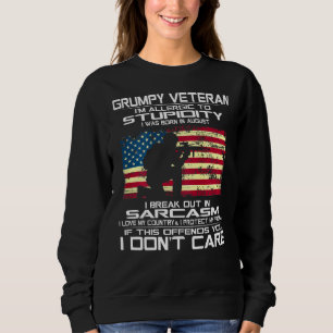 Ich bin ein gruseliger Veteran, ich Liebe mein Lan Sweatshirt