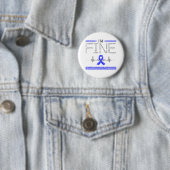 Ich bin ein gut transverser Myelitis-Krieger Button (Beispiel)