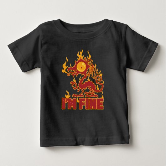 Ich bin ein guter Brenndrache Baby T-shirt (Vorderseite)