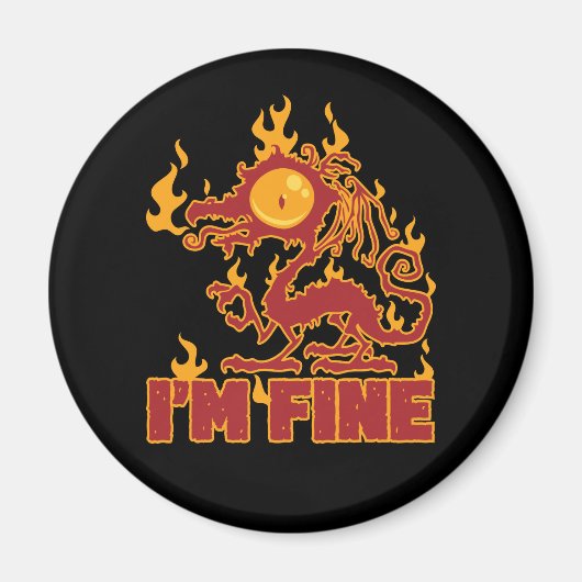Ich bin ein guter Brenndrache Magnet (Vorne)