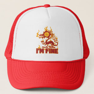 Ich bin ein guter Brenndrache Truckerkappe