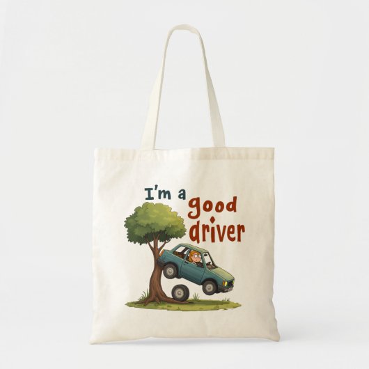"Ich bin ein guter Fahrer." Tragetasche (Vorne)
