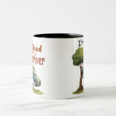 "Ich bin ein guter Fahrer." Zweifarbige Tasse (Mittel)