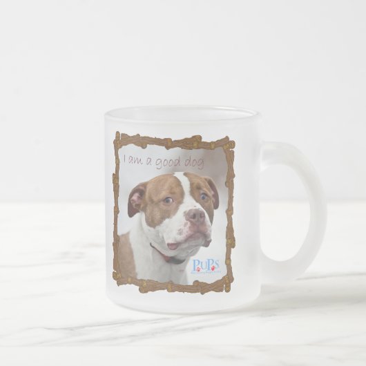 Ich bin ein guter Hund Mattglastasse (Rechts)