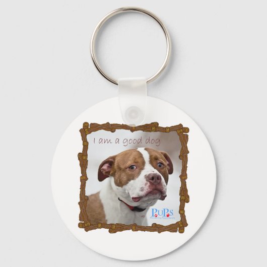 Ich bin ein guter Hund Schlüsselanhänger (Vorderseite)
