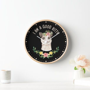 Ich bin ein guter Kitesfreund Niedliches Possum-Lo Uhr